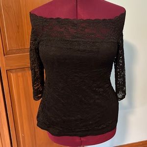 Torrid Off Shoulder Lace Top